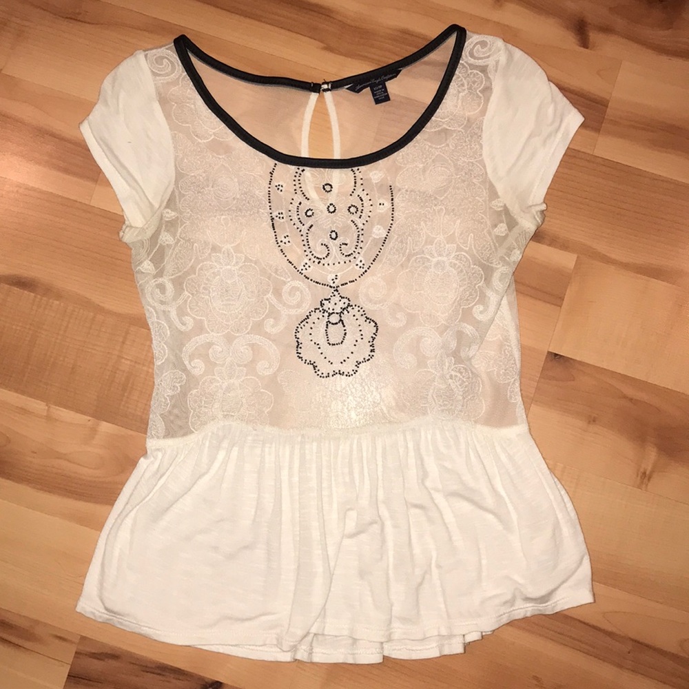 American Eagle Beaded Top